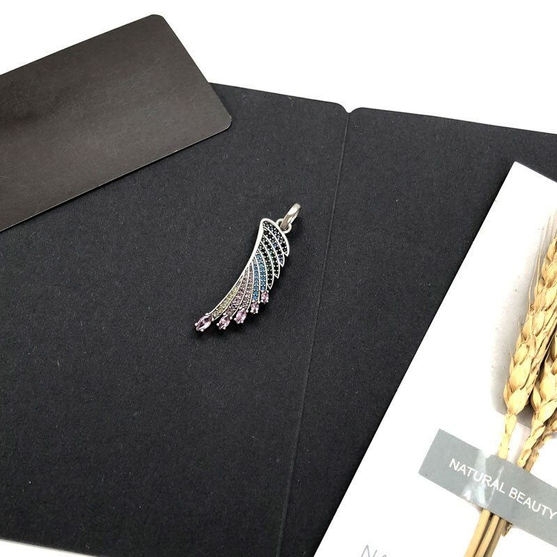 925 Sterling Silver Hummingbird Wings Pendants for Men and Women