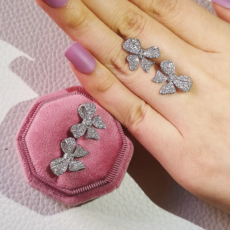 Luxury 925 Sterling Silver Earrings for Women Luxury 925 Sterling Silver Earrings for Women