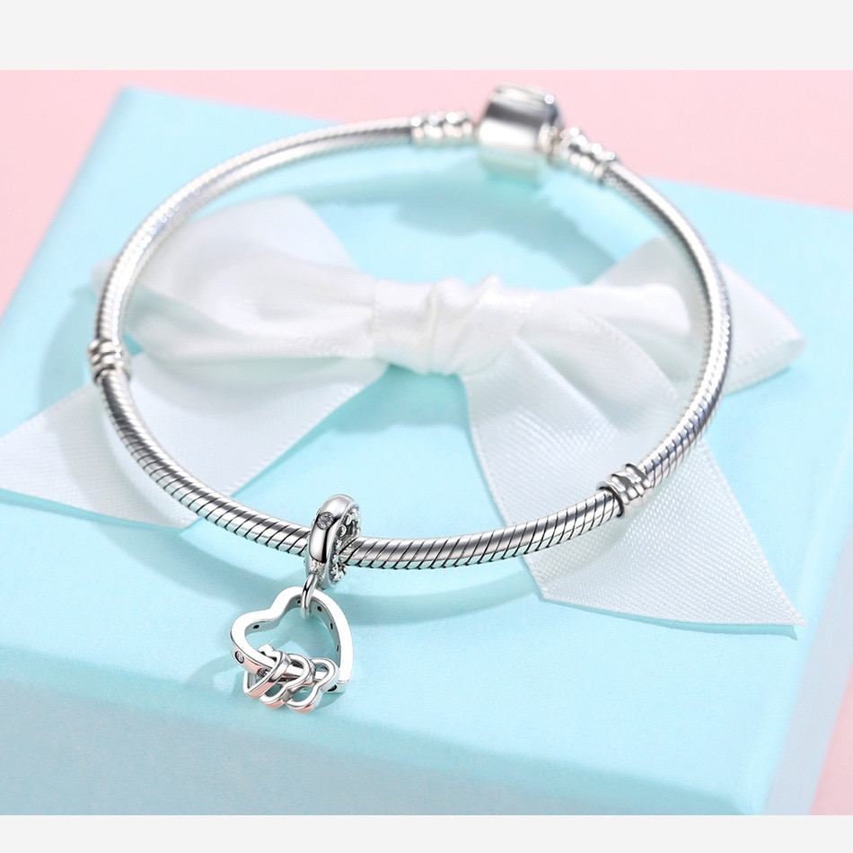 Women's 925 Sterling Silver Heart Charm Women's 925 Sterling Silver Heart Charm