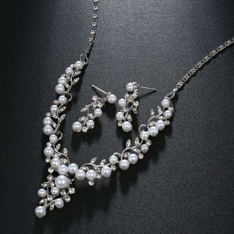 Vintage Simulated Pearl Jewelry Set for Women