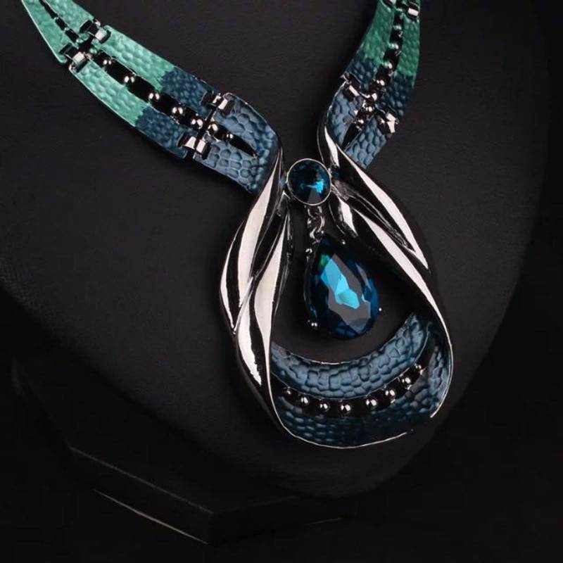 Antique Silver Bridal Jewelry Set for Women