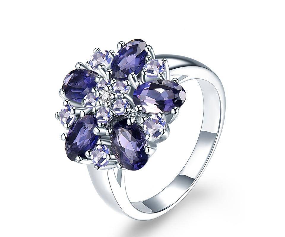 Tanzanite Wedding Rings with Natural Gemstone