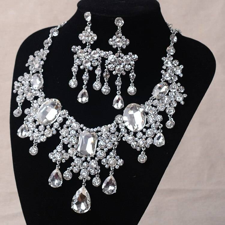 Women's Luxury Water Drop African Crystal Jewelry Set Women's Luxury Water Drop African Crystal Jewelry Set