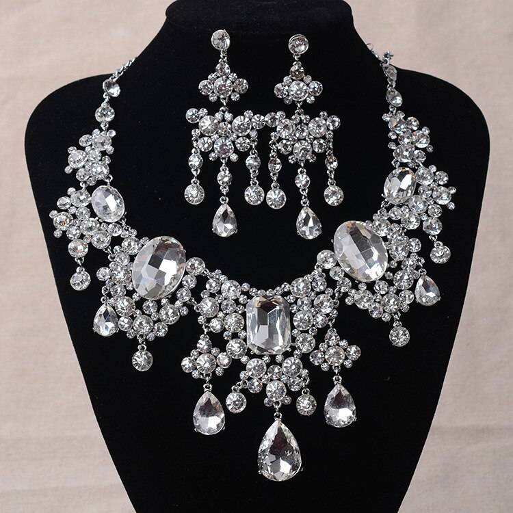 Women's Luxury Water Drop African Crystal Jewelry Set Women's Luxury Water Drop African Crystal Jewelry Set