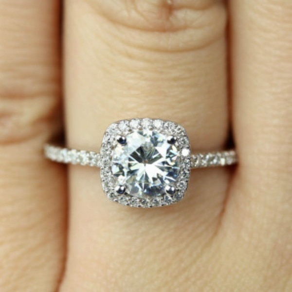 Crystal Decorated Wedding Ring