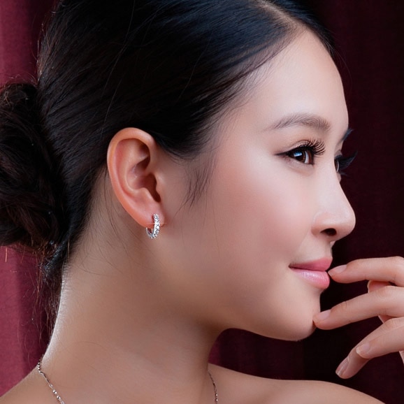 Classic 925 Sterling Silver Drop Earrings for Women